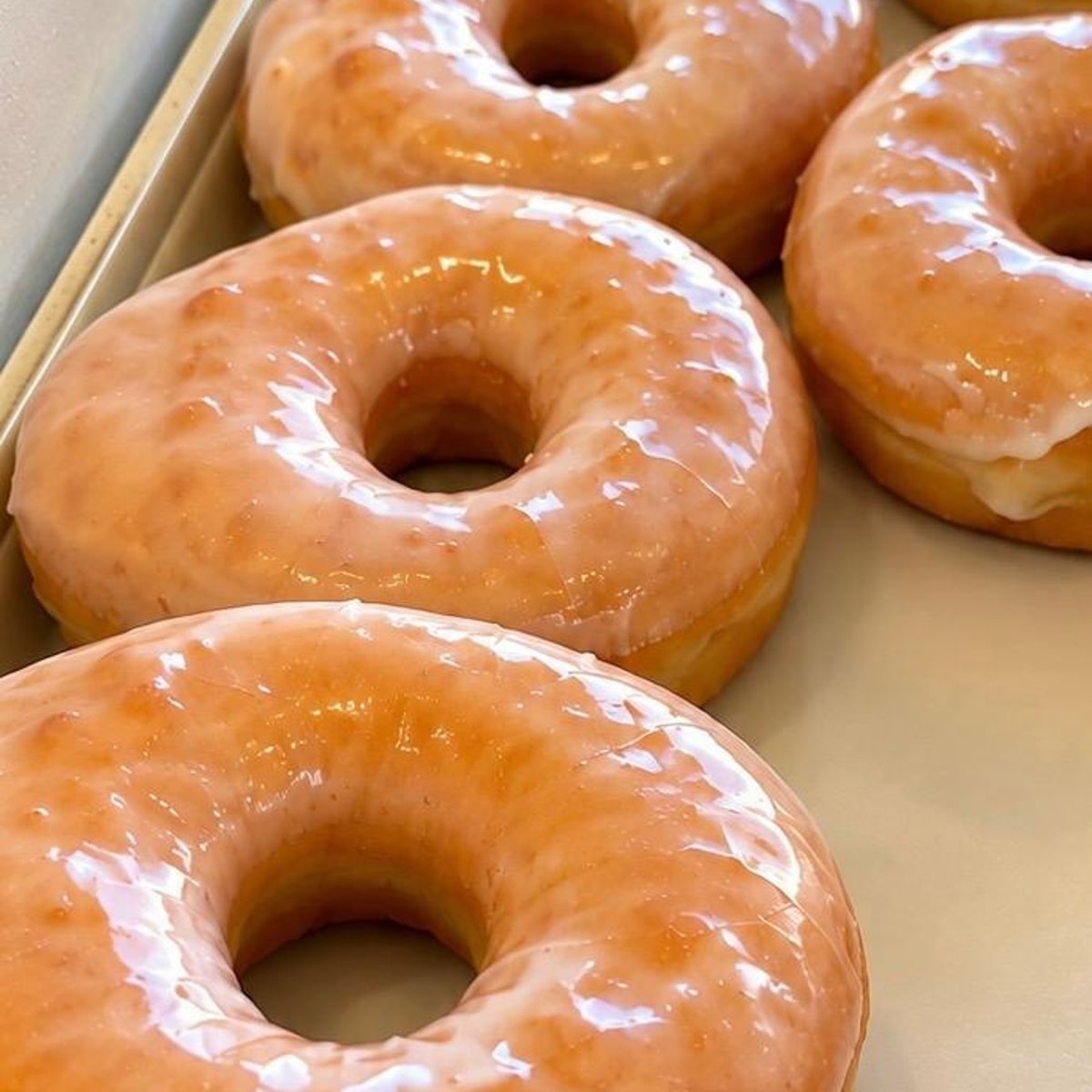 Glazed donuts from Ellianna's Donut Shop